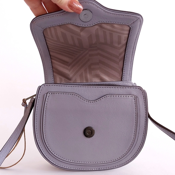 Rebecca Minkoff Mini Suki Lavender & Grey Crossbody Bag - Picture 10 of 15